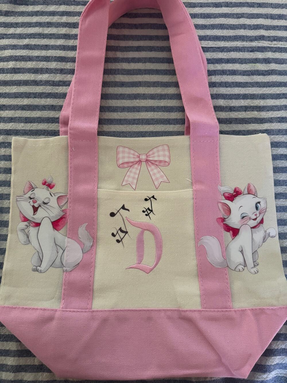 Disney Marie from Aristocats Double Sided Custom Made Mini Tote Bag